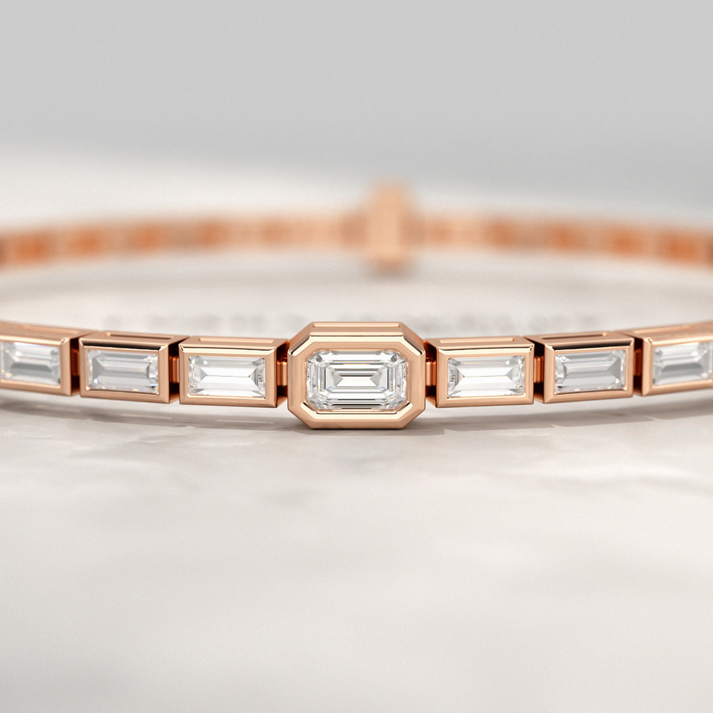 2 Carat Emerald Cut Diamond Tennis Bracelet with Lab Grown Diamonds - Evara Jewelry LLC