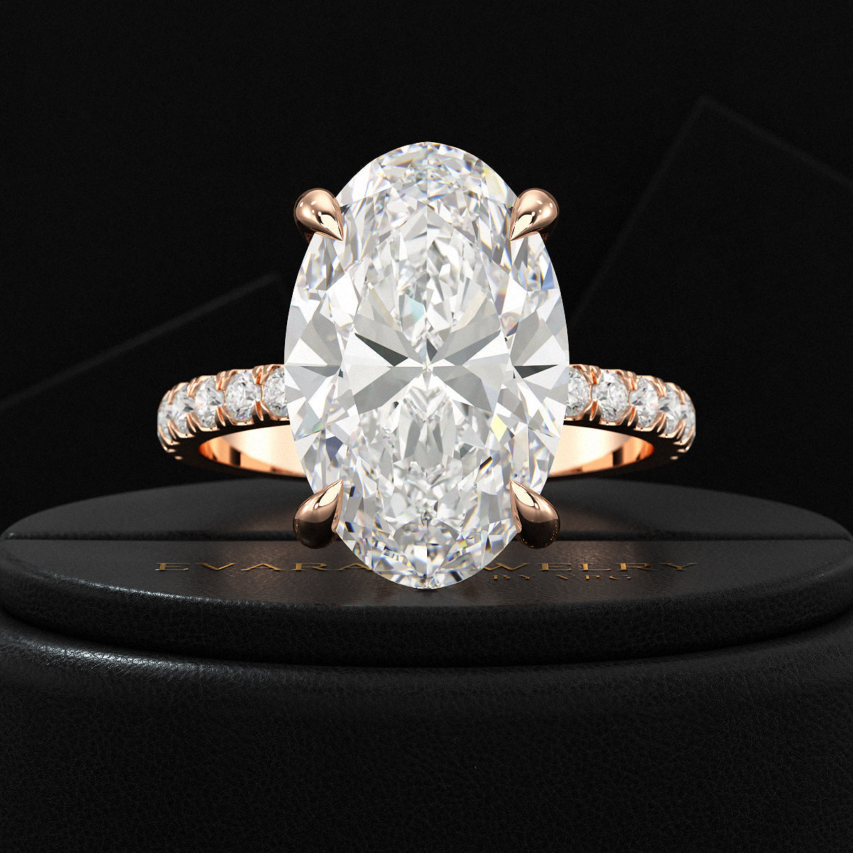 6 Carat Oval Diamond Engagement Ring