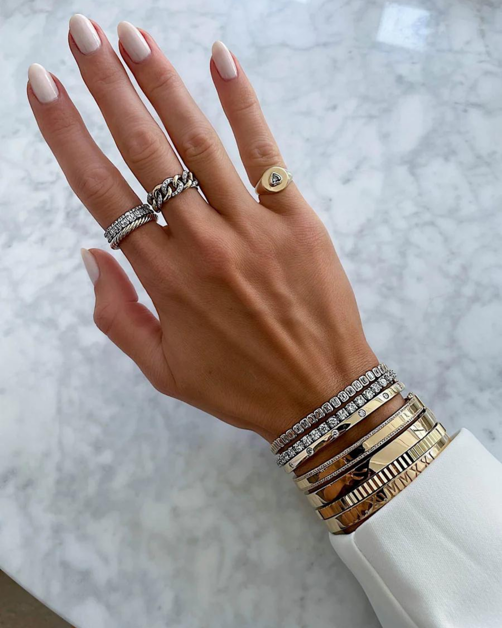 5 Carat Bezel Set Emerald Cut Luxury Diamond Tennis Bracelet in 14K Gold - Evara Jewelry LLC