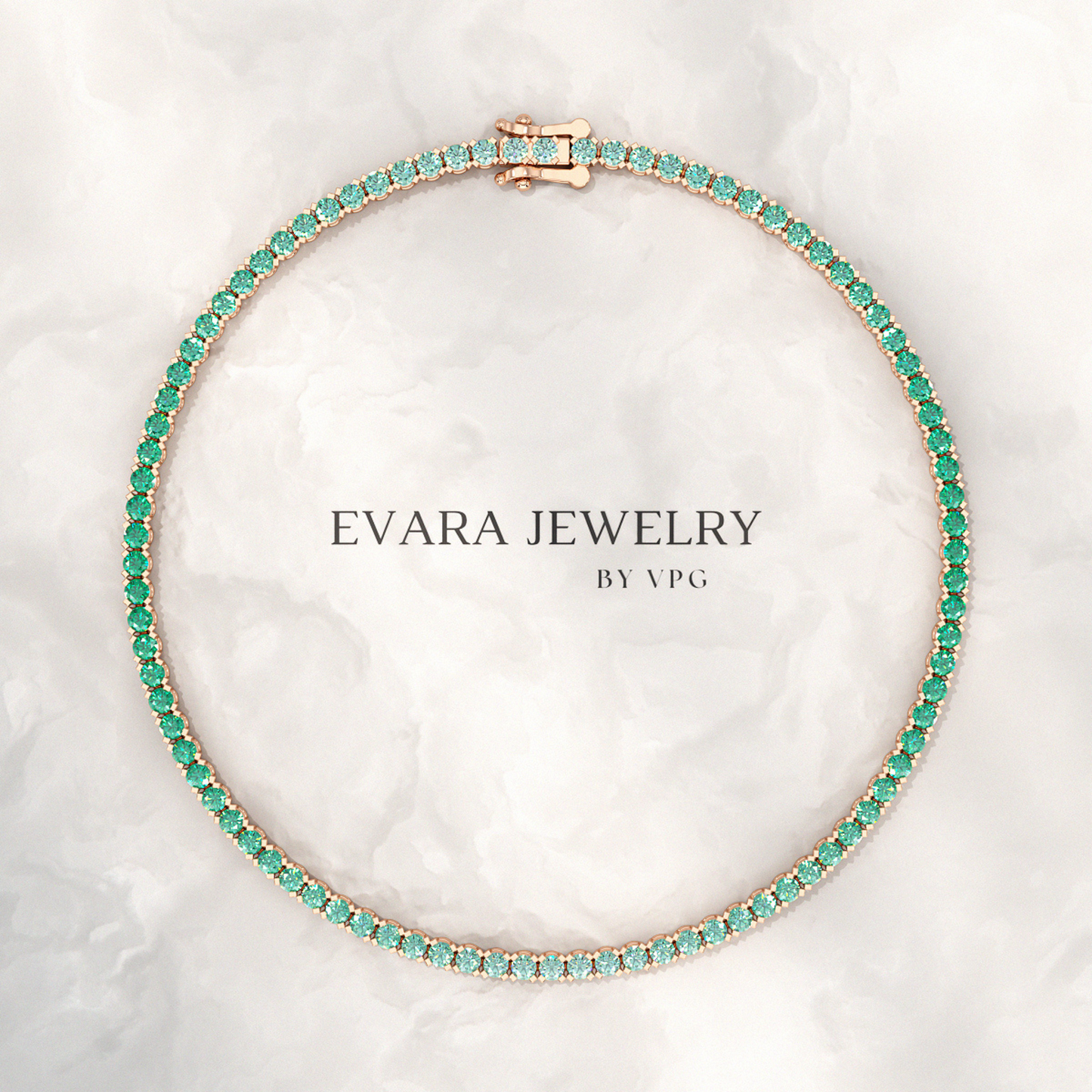 Natural Emerald Ombre 3.12 Carats Tennis Bracelet in 14K/18K Yellow Gold - Evara Jewelry LLC