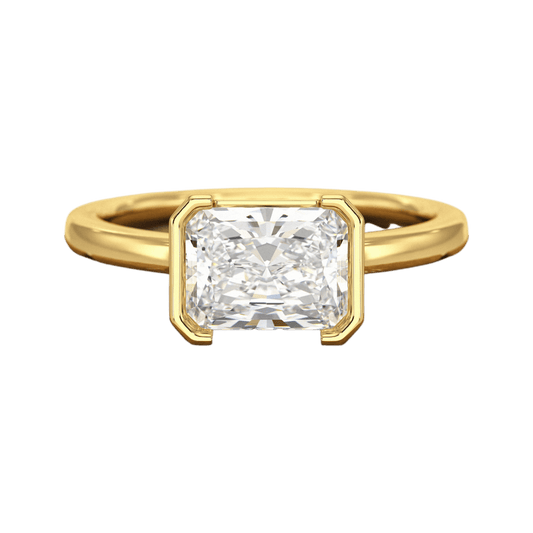 2 Carat Radiant Cut East West Anniversary Ring
