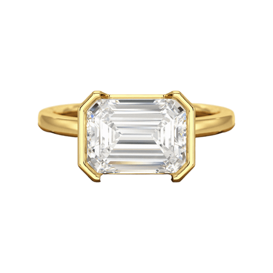 3 Carat Emerald Cut East West Anniversary Ring