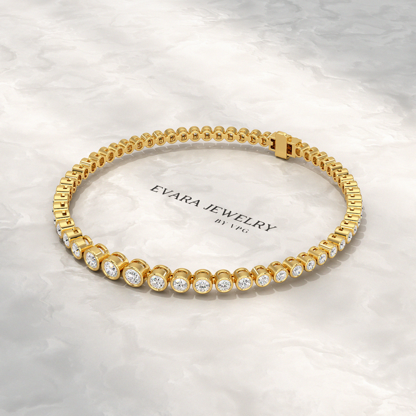 3 Carat Graduating Diamond Tennis Bracelet with Lab Grown Diamonds - Evara Jewelry LLC