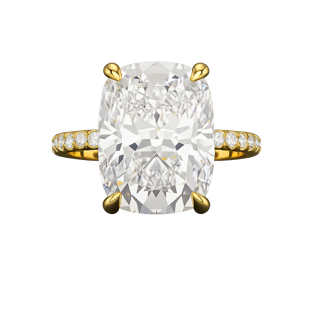 5 Carat Cushion Cut Diamond Ring