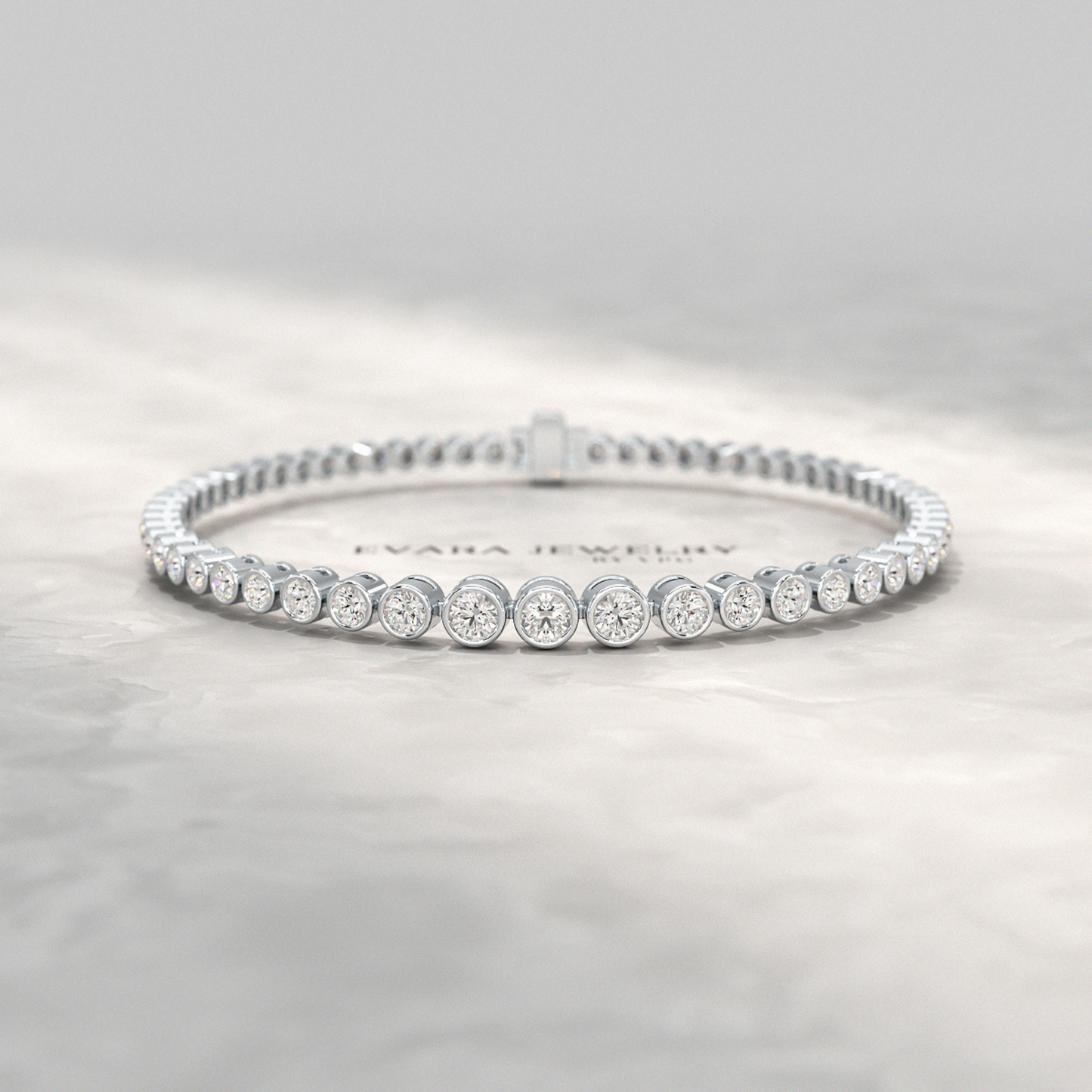 3 Carat Graduating Diamond Tennis Bracelet with Lab Grown Diamonds - Evara Jewelry LLC