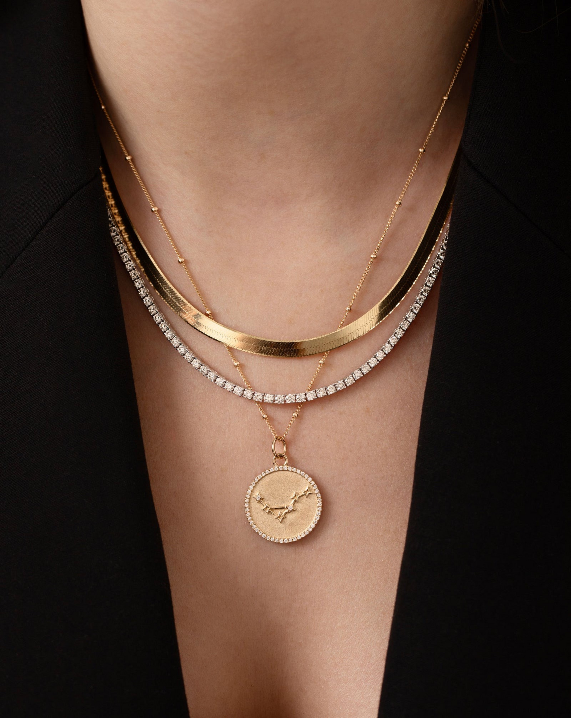 Luxury Diamond Tennis Necklace - 14K/18K White Gold Lab Grown Diamond Choker - Evara Jewelry LLC