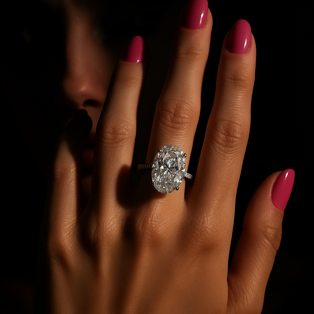 6 Carat Oval Diamond Engagement Ring