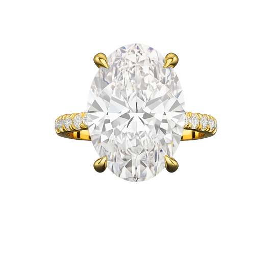 8 Carat Oval Diamond Ring