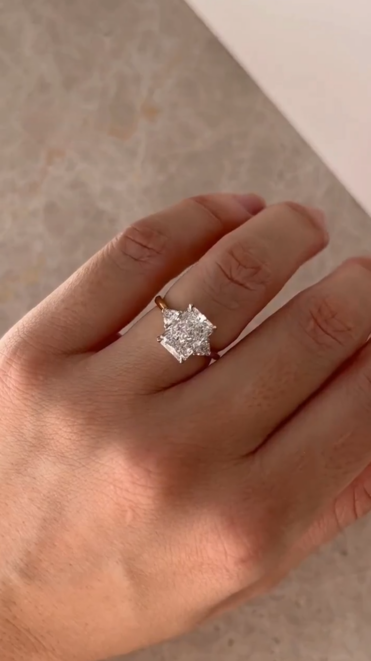 3.00 Carat Radiant Cut Diamond Engagement Ring - Evara Jewelry LLC