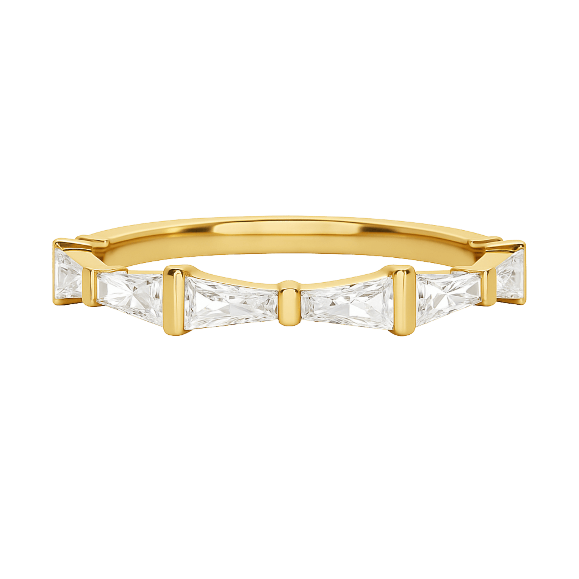 Baguette Diamond Unique Wedding Stacking Band
