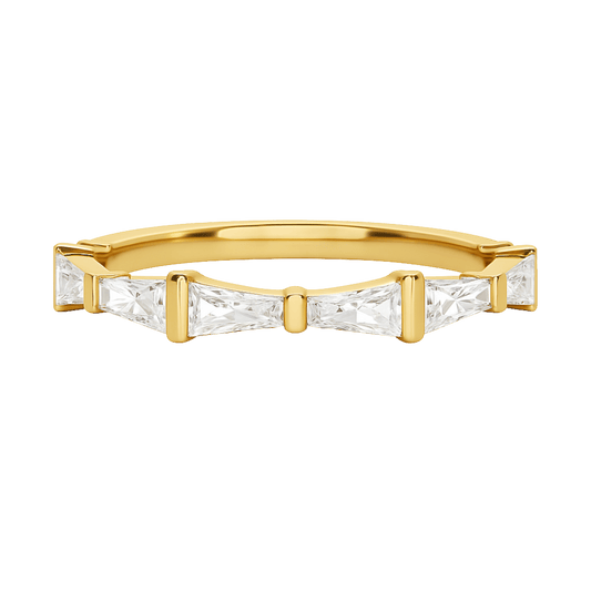 Baguette Diamond Unique Wedding Stacking Band