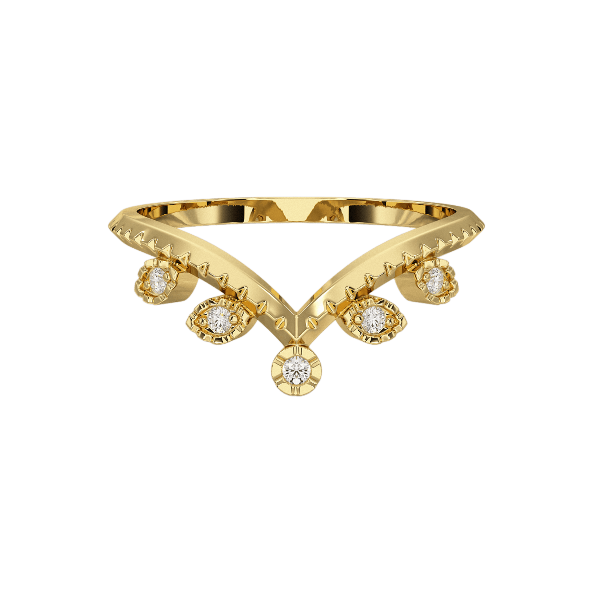 Chevron Nature Insipred Twig Stacking Ring