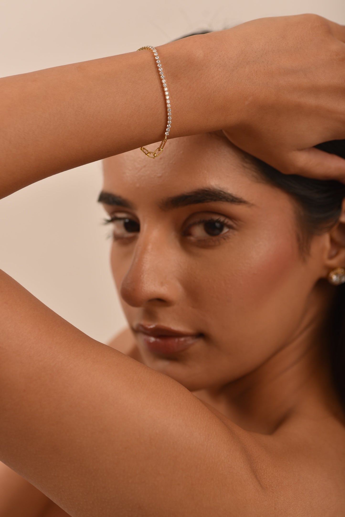 1.38 Carats Diamond & Paperclip 50-50 Tennis Bracelet - Lab Grown Diamond