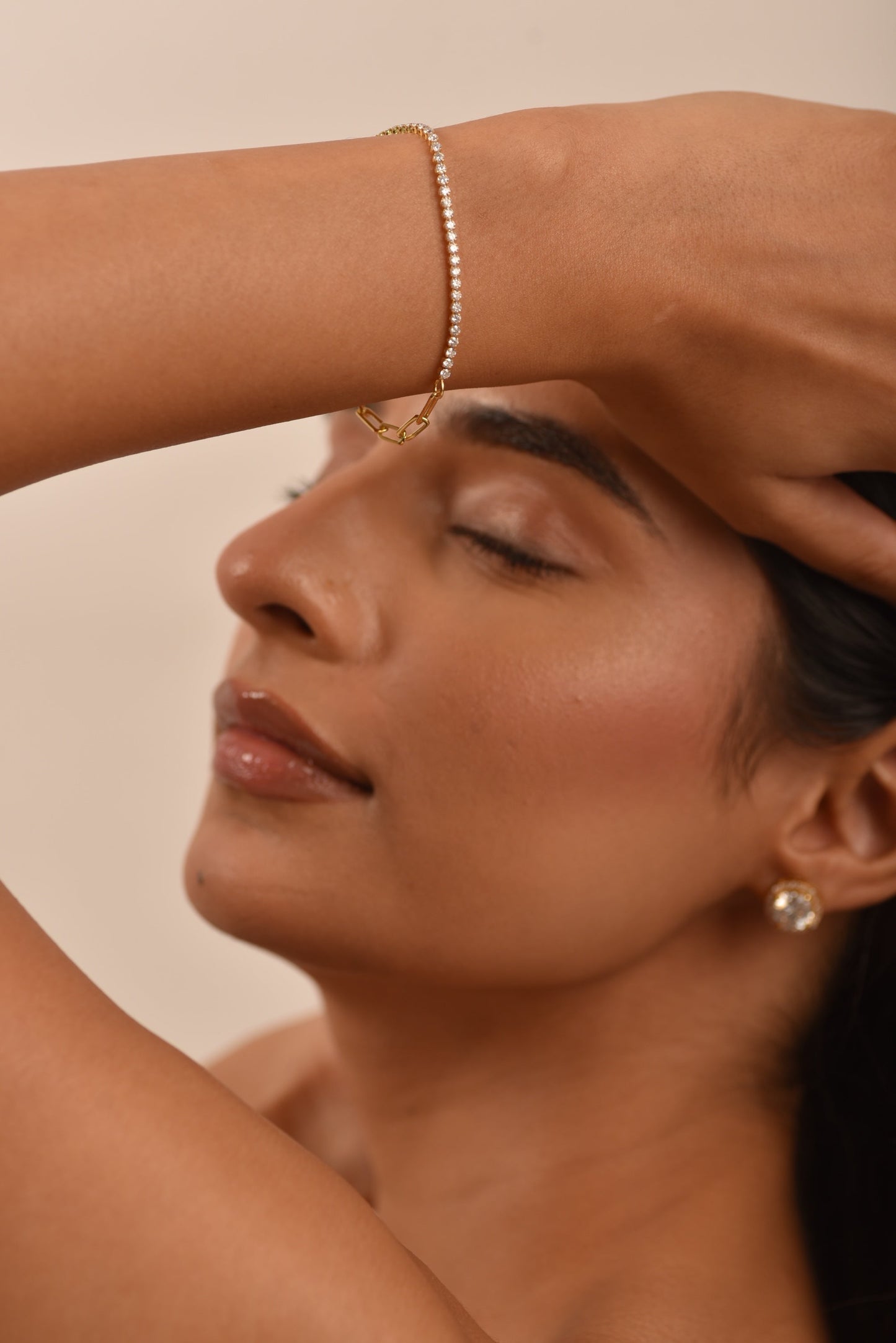 1.38 Carats Diamond & Paperclip 50-50 Tennis Bracelet - Lab Grown Diamond