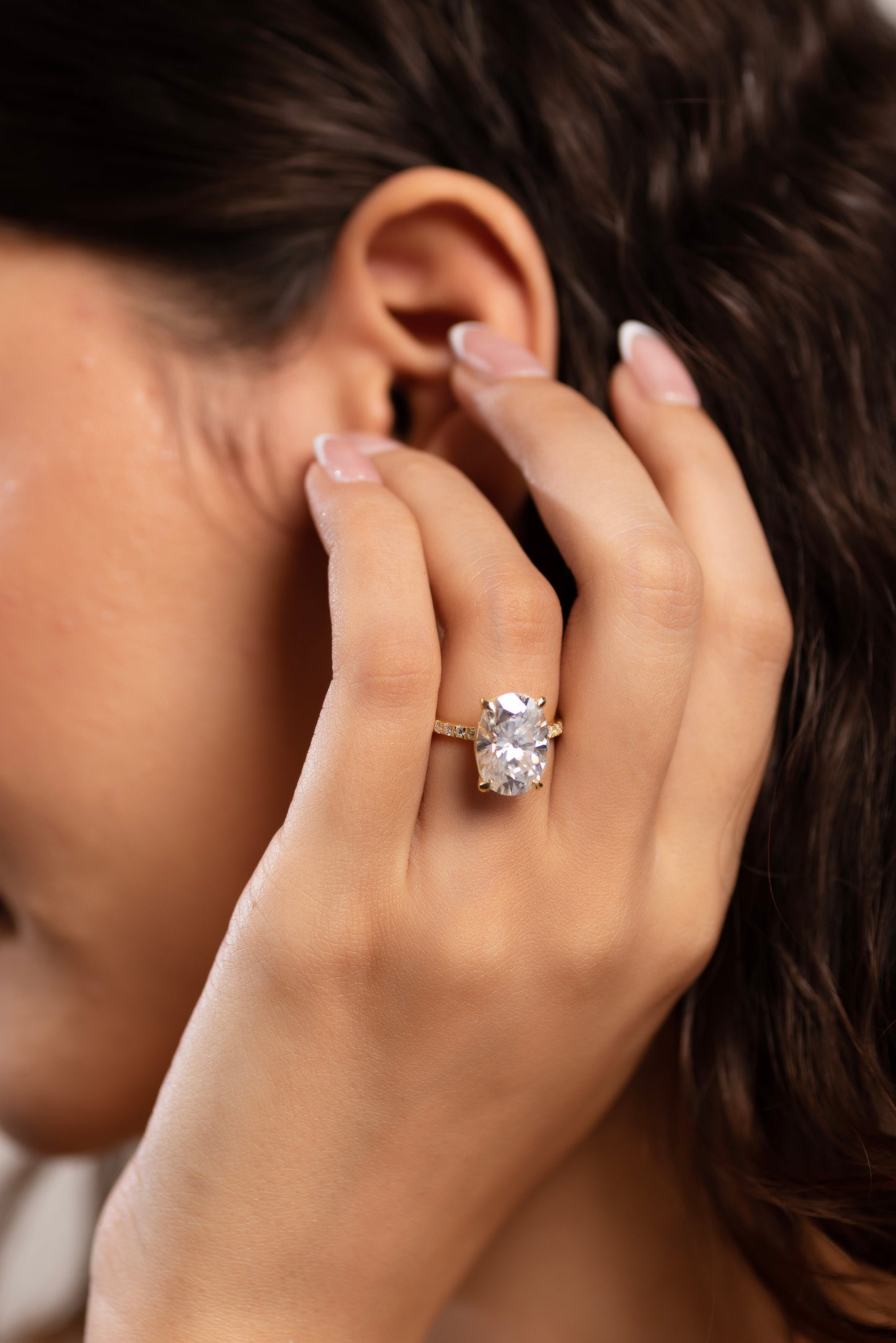 5 Carat Oval Cut Diamond Wedding Ring