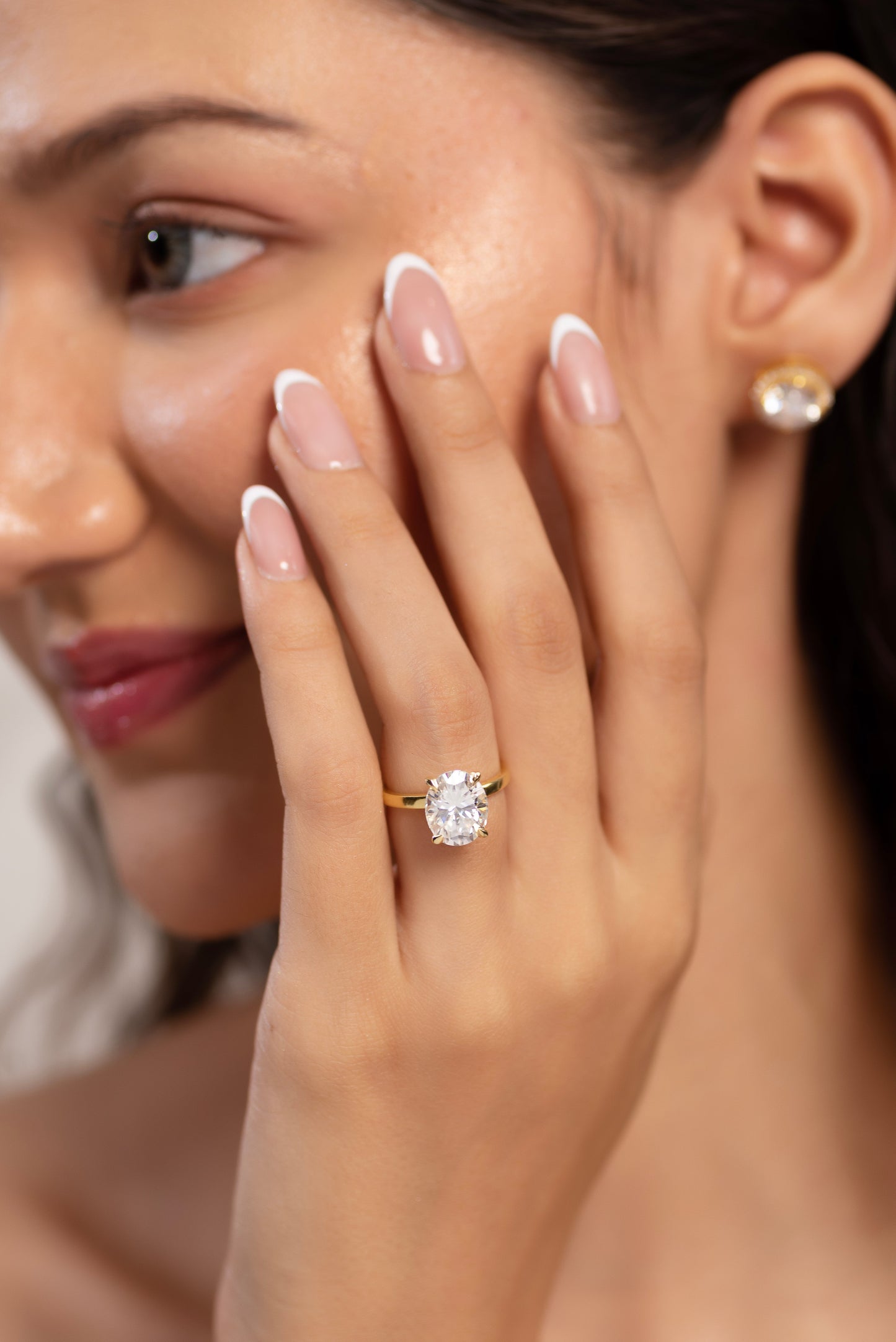 4 Carat Oval Cut Diamond Engagement Ring