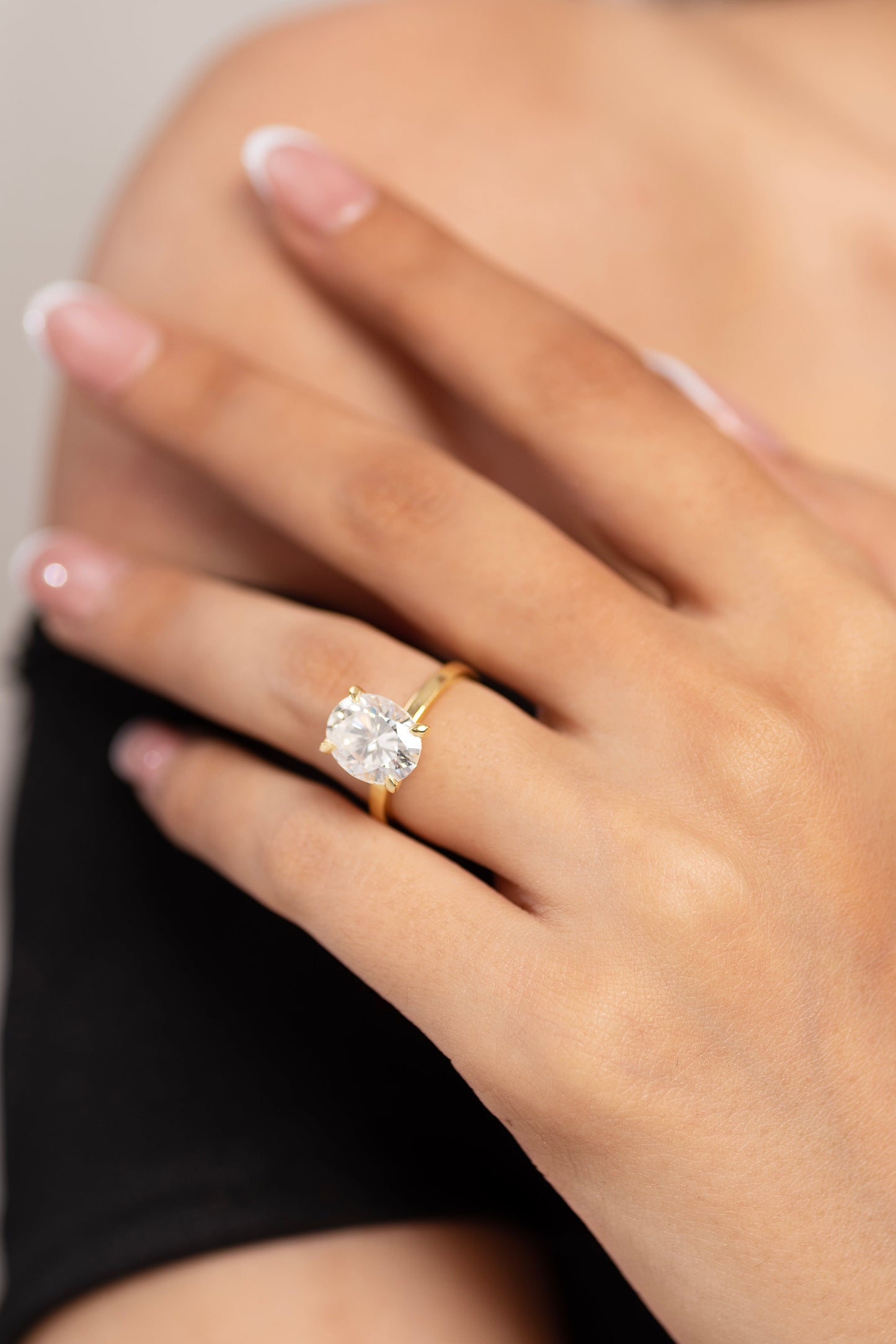 4 Carat Oval Cut Diamond Engagement Ring