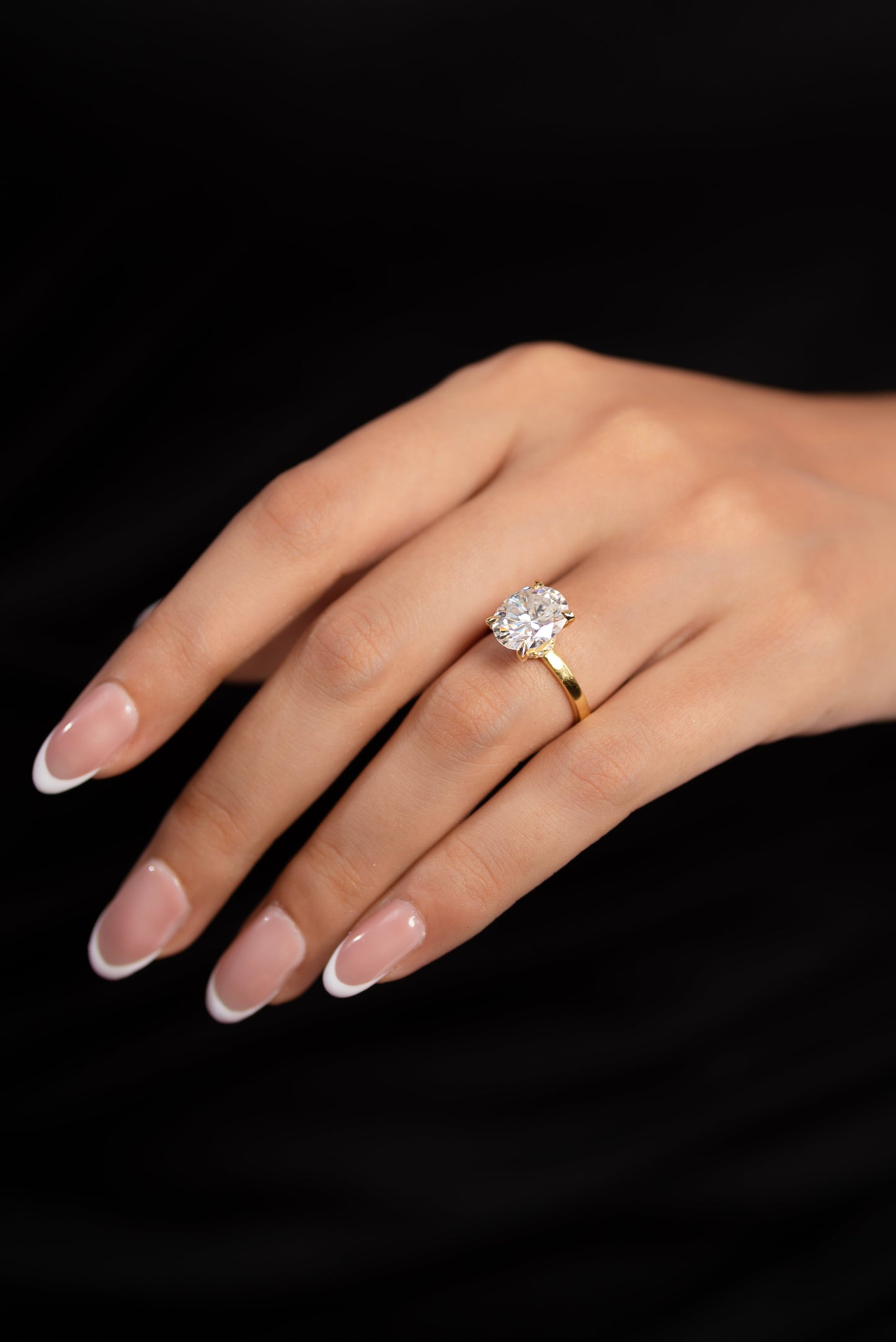 4 Carat Oval Cut Diamond Engagement Ring