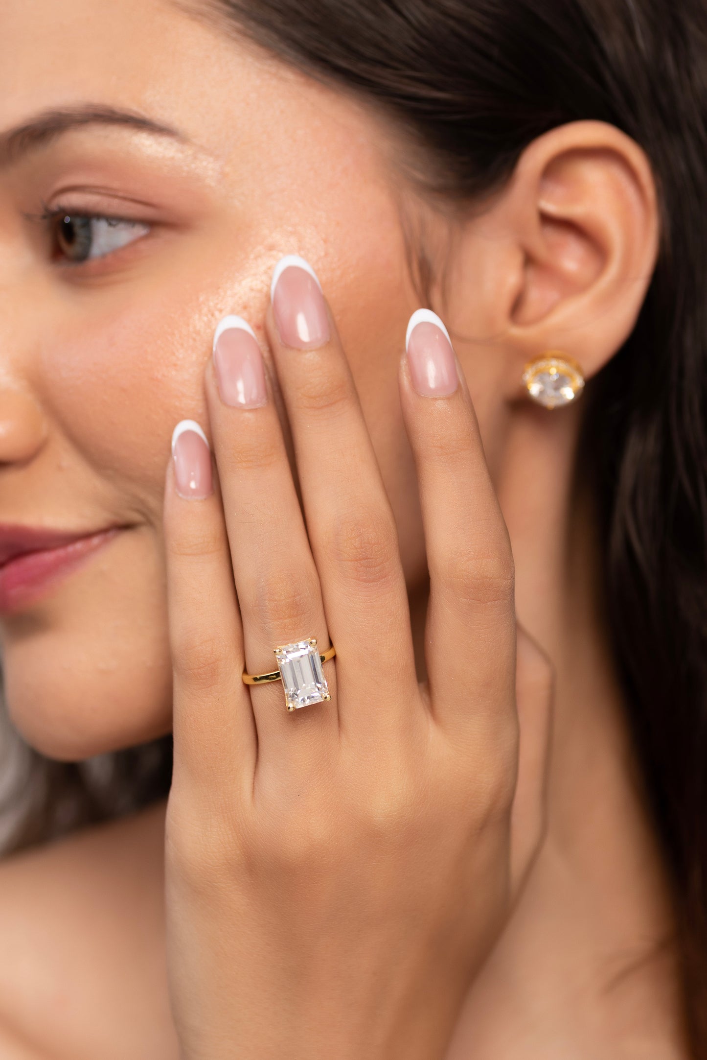 7 Carat Emerald Cut Diamond Solitaire Engagement Ring