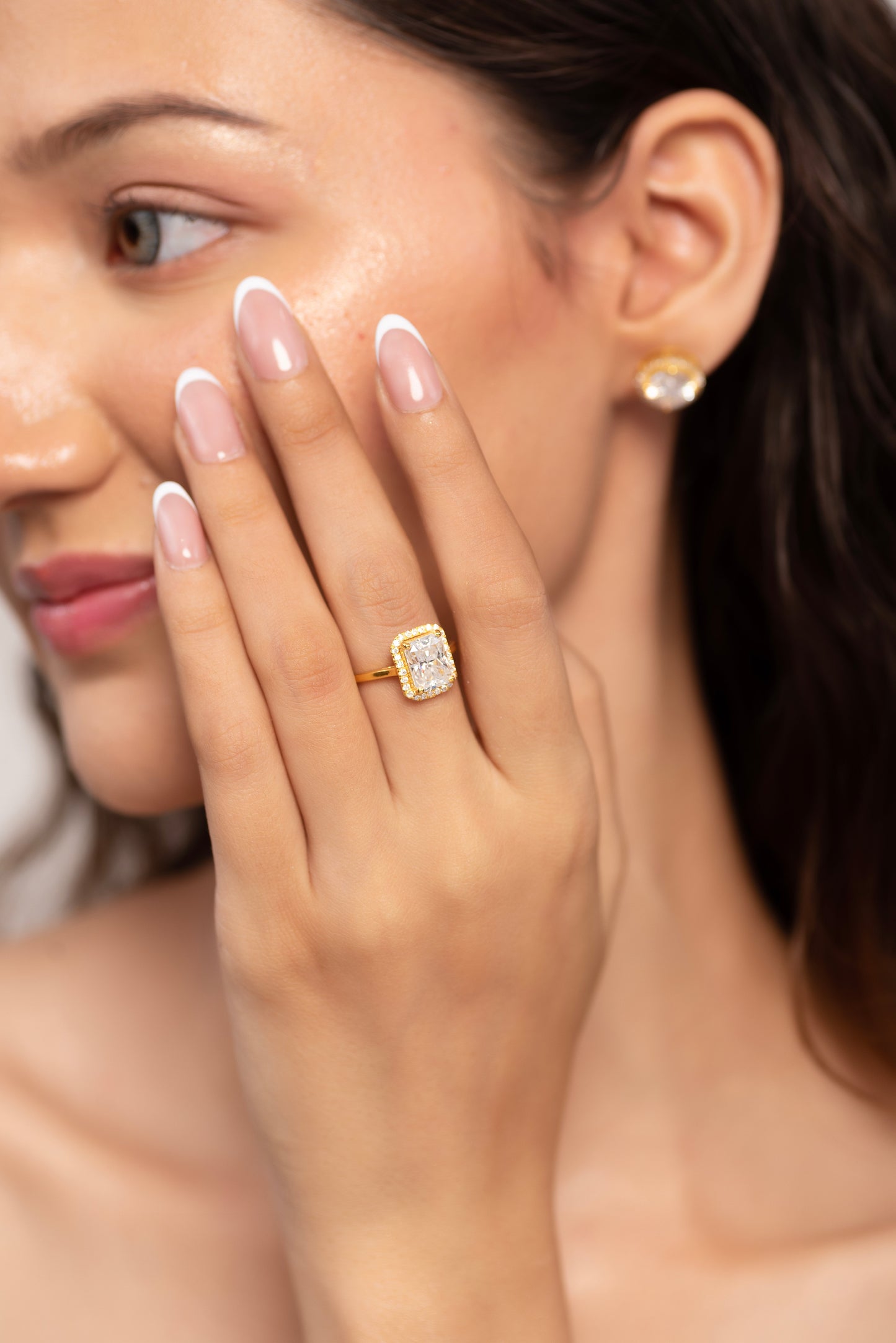 2.50 Carat Radiant Cut Diamond Halo Engagement Ring