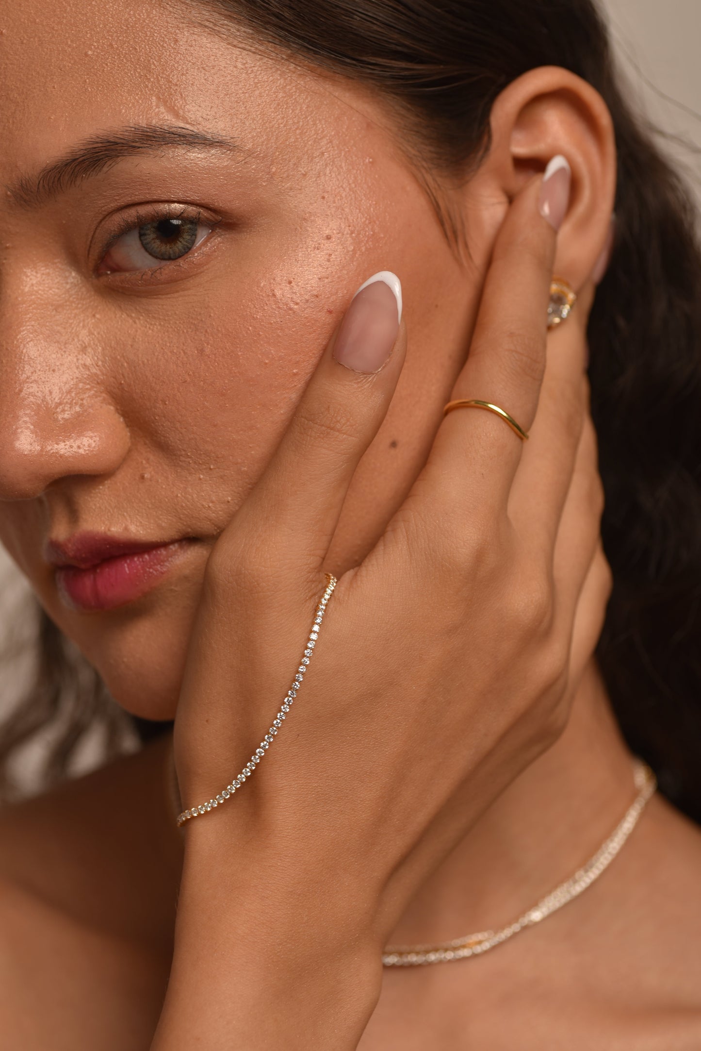 1.72 Carat 14K Gold Dainty Diamond Tennis Bracelet - Evara Jewelry LLC