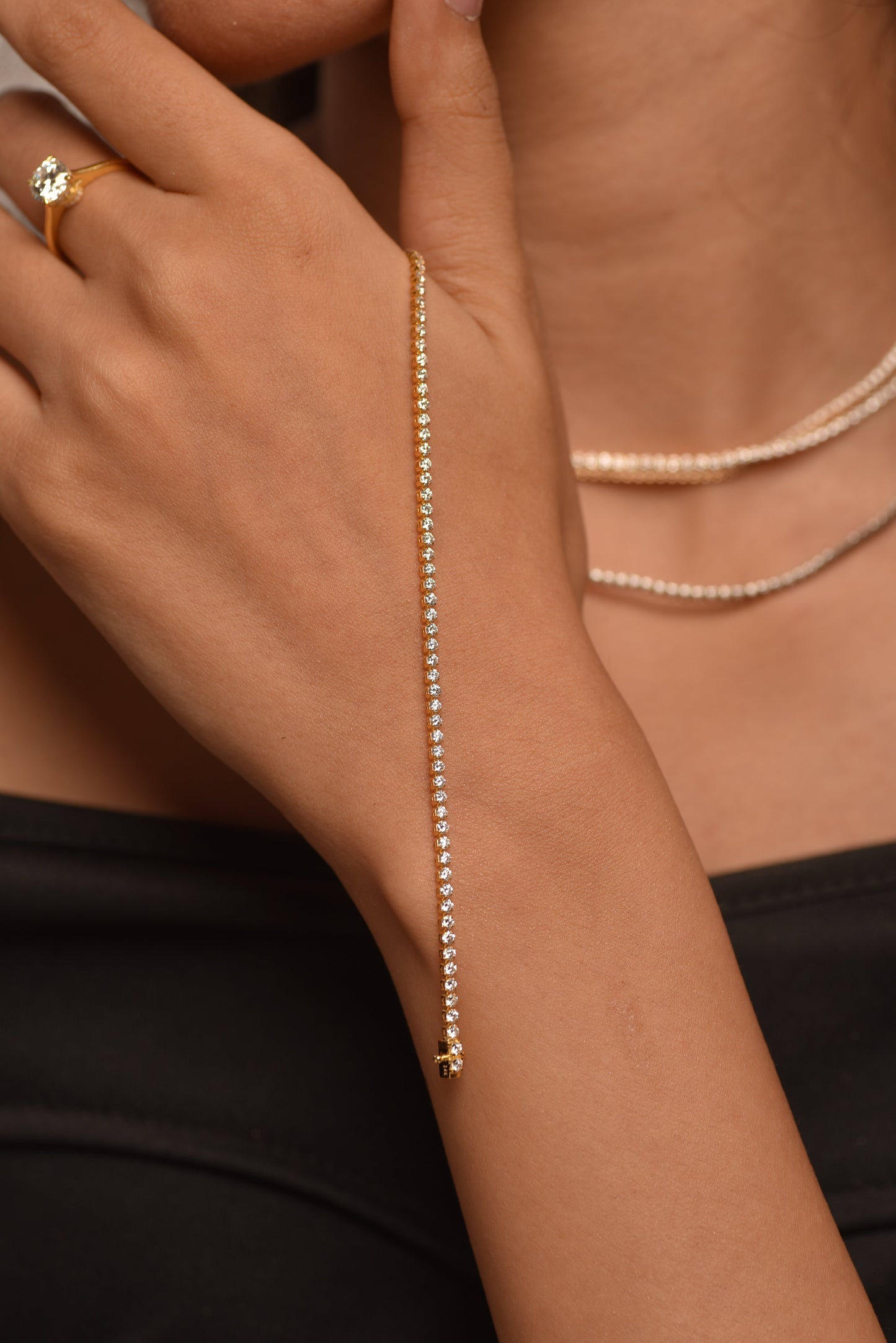 3 Carat Diamond Tennis Bracelet in 14K/18K Gold - Evara Jewelry LLC