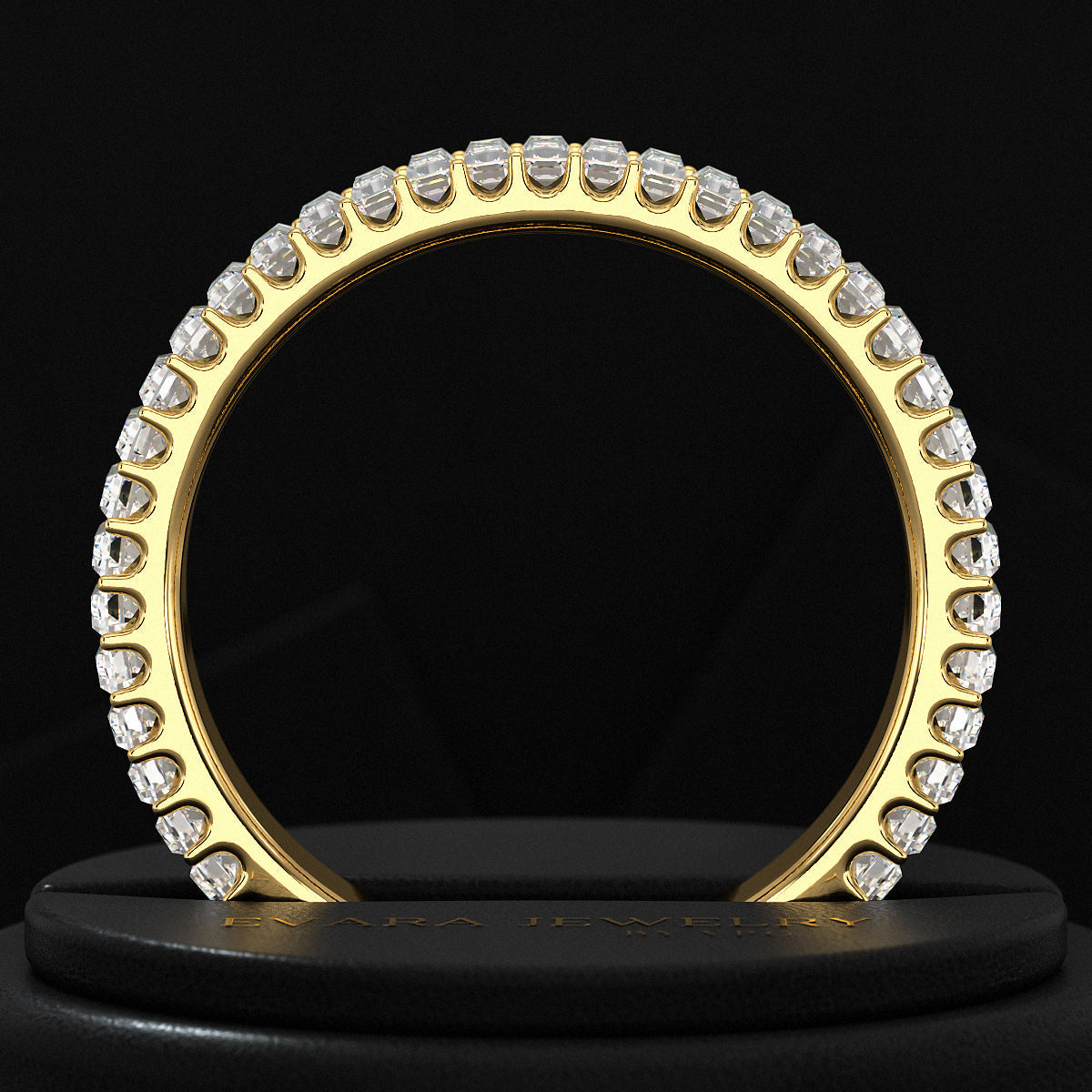 2 Carat Baguette Cut Minimalist Eternity Band - Evara Jewelry LLC