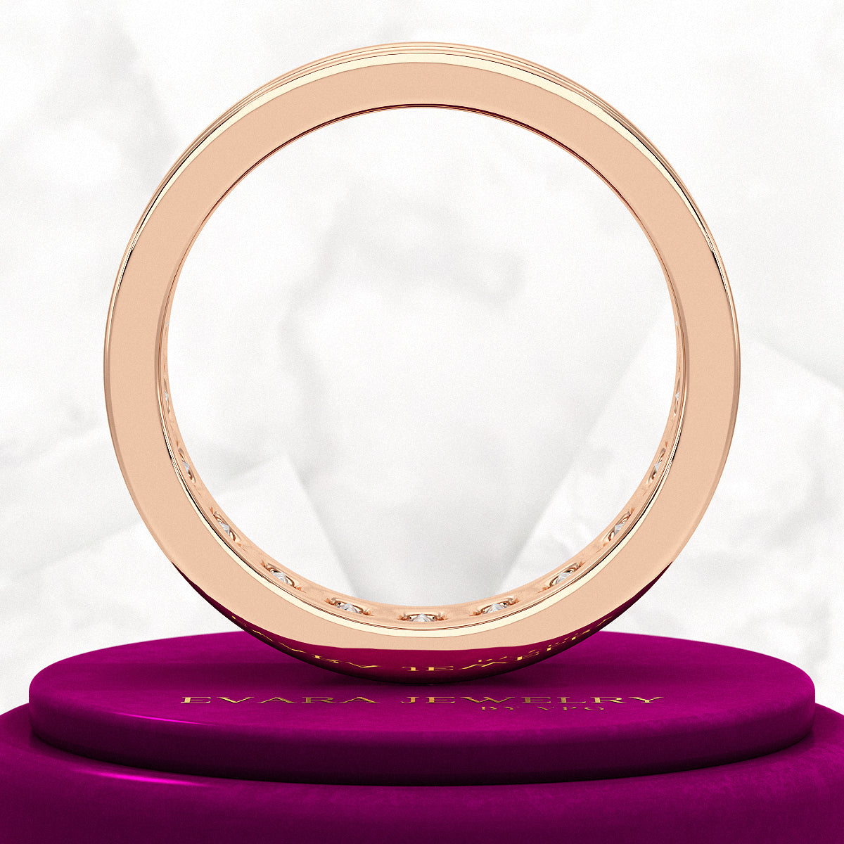 Luxury 4 Carat Emerald Cut Lab Grown Diamond Minimalist Wedding Band - Evara Jewelry LLC