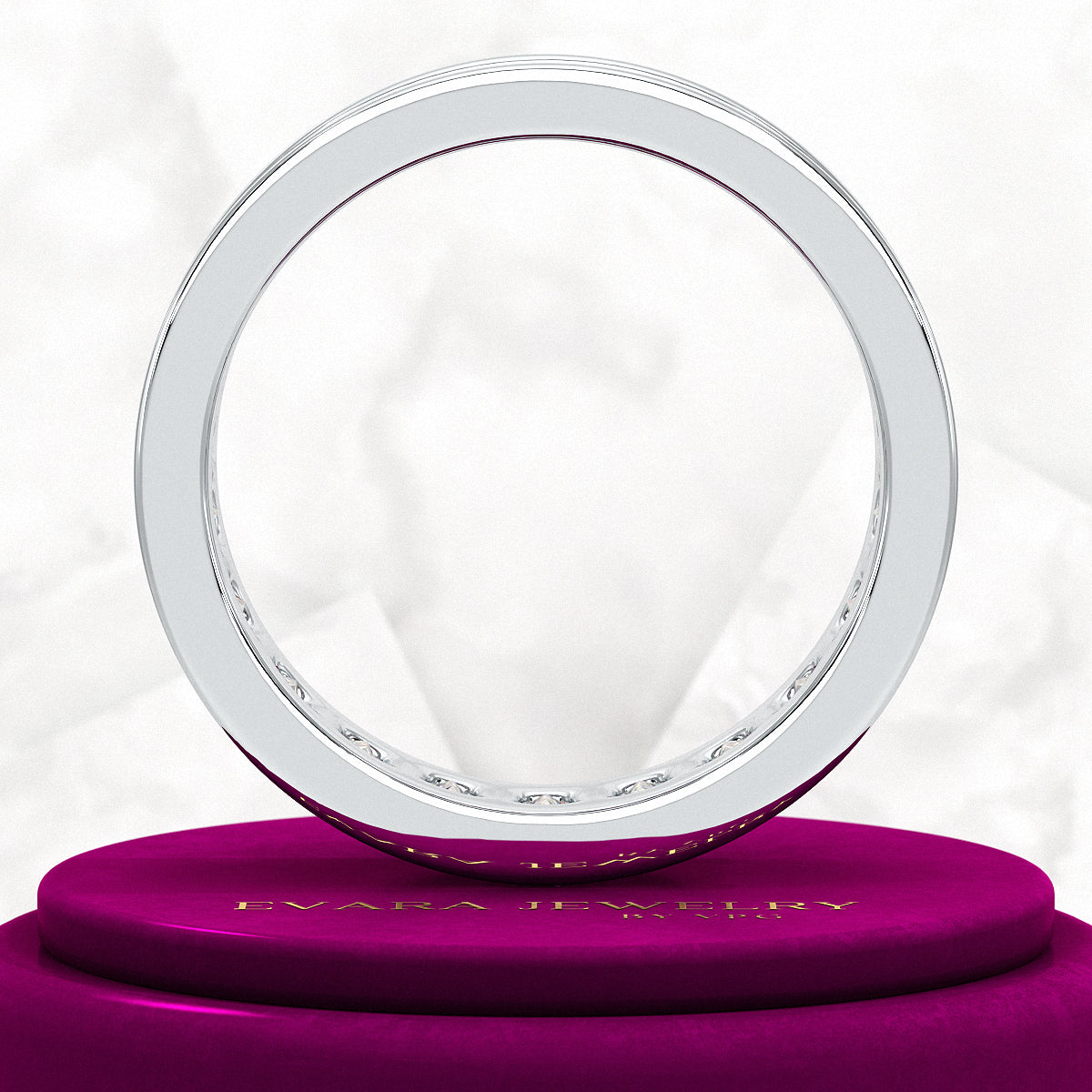 Luxury 4 Carat Emerald Cut Lab Grown Diamond Minimalist Wedding Band - Evara Jewelry LLC