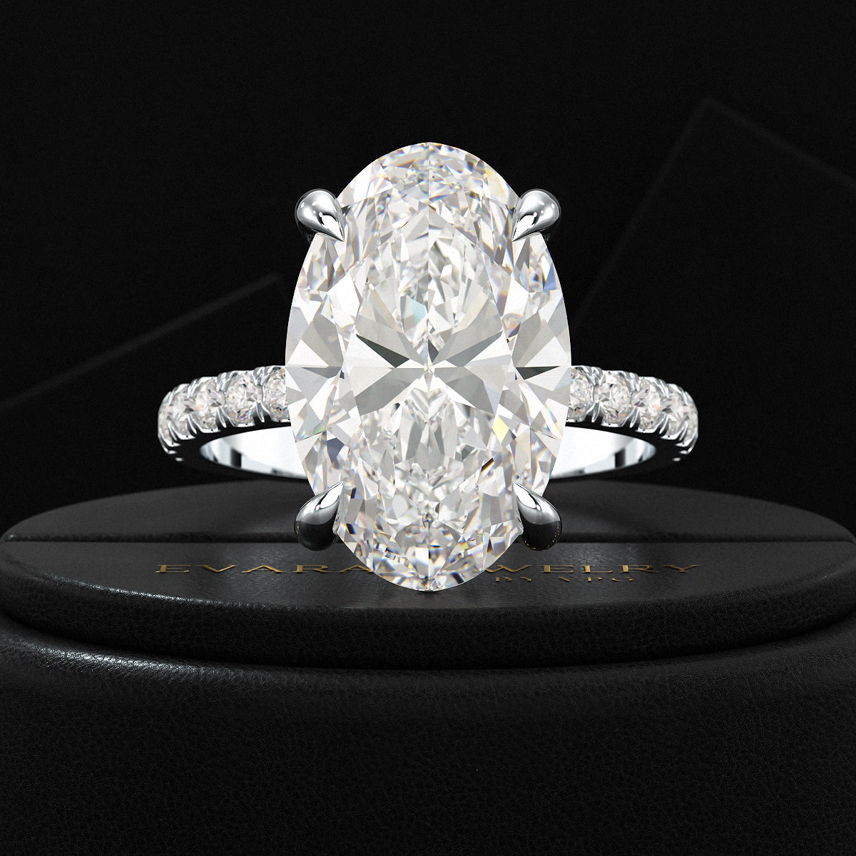 6 Carat Oval Diamond Engagement Ring