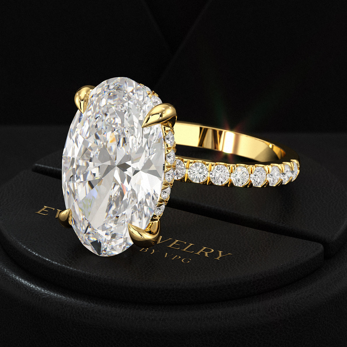 6 Carat Oval Diamond Engagement Ring