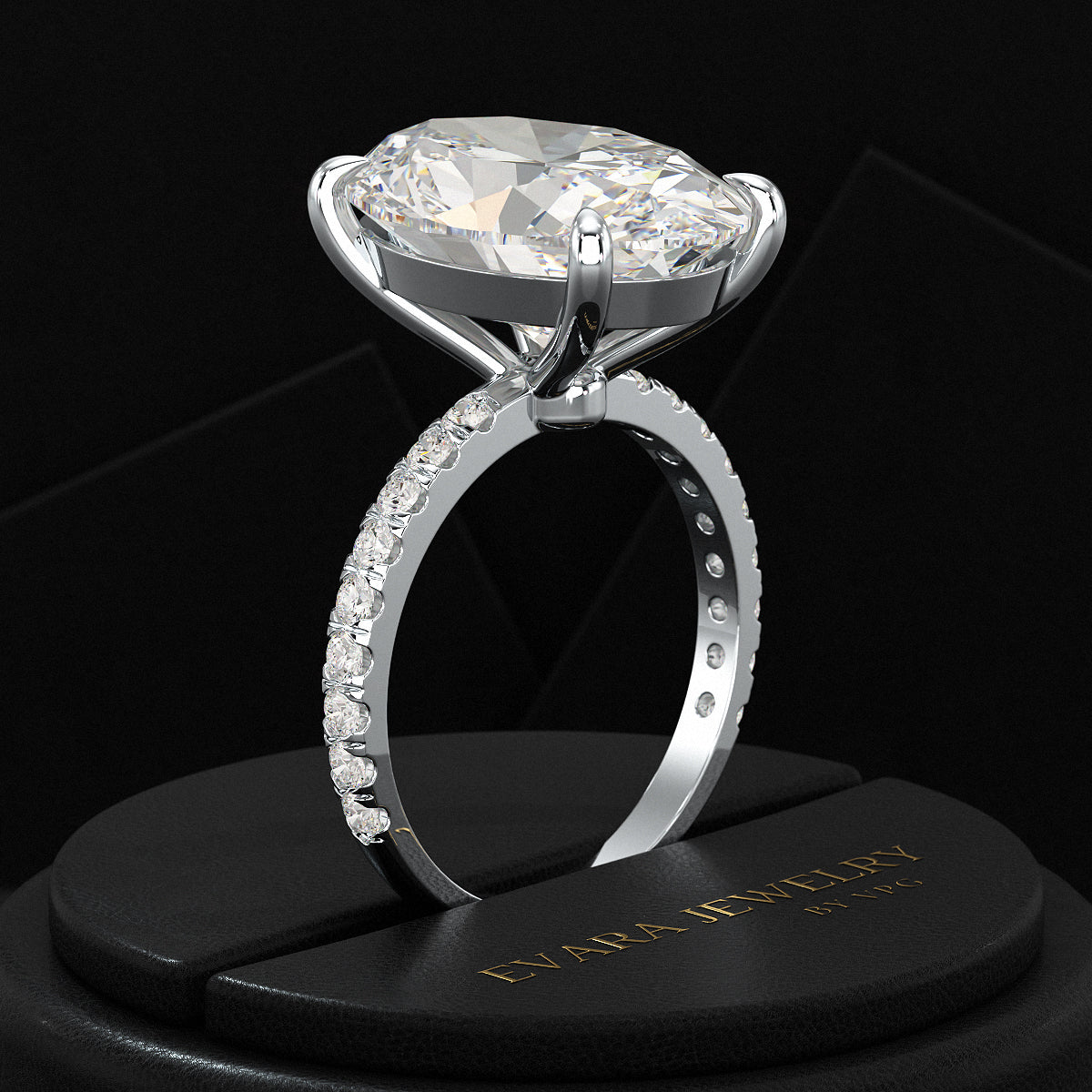 8 Carat Oval Diamond Engagement Ring