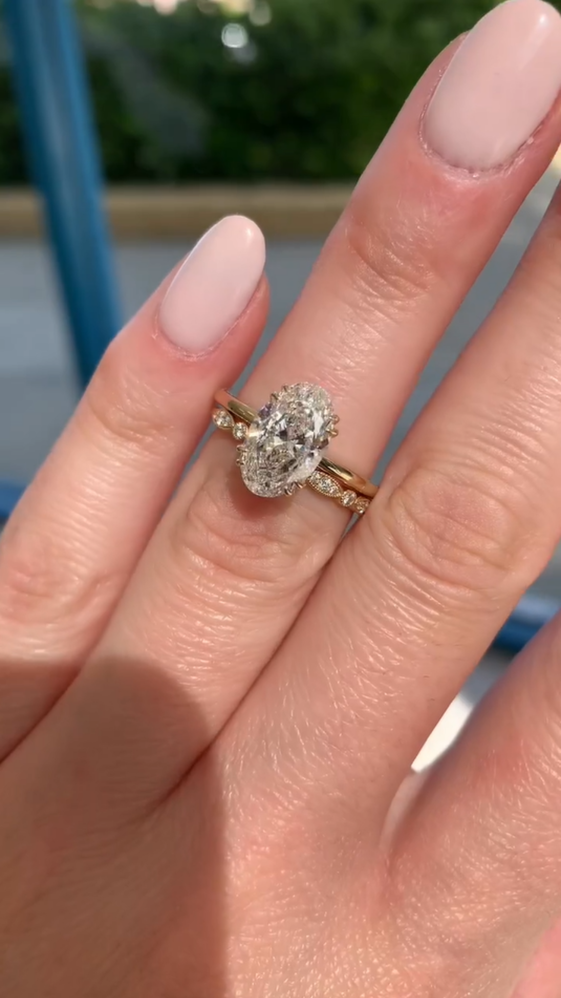 2 Carat Oval Cut 8 V Prongs Minimalist Engagement Ring - Evara Jewelry LLC