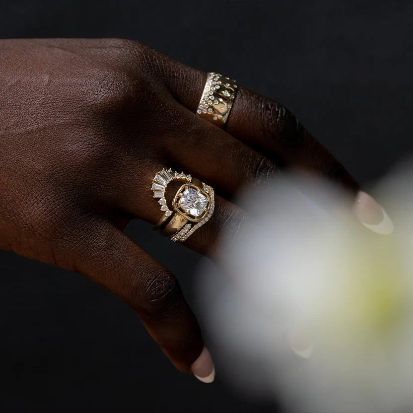 2.50 Carat Elongated Cushion Cut Diamond Minimalist Engagement Ring - Evara Jewelry LLC