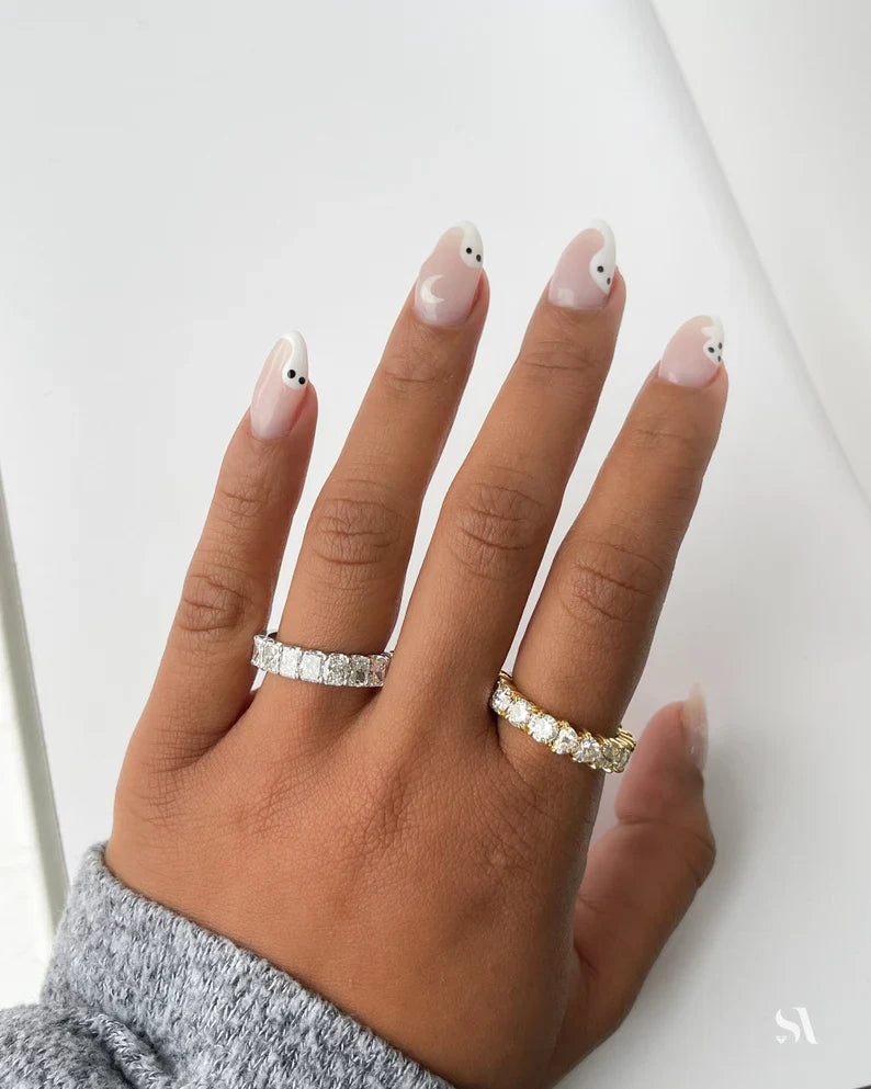 4.50 Carat Radiant Cut Diamond Statement Band - Evara Jewelry LLC