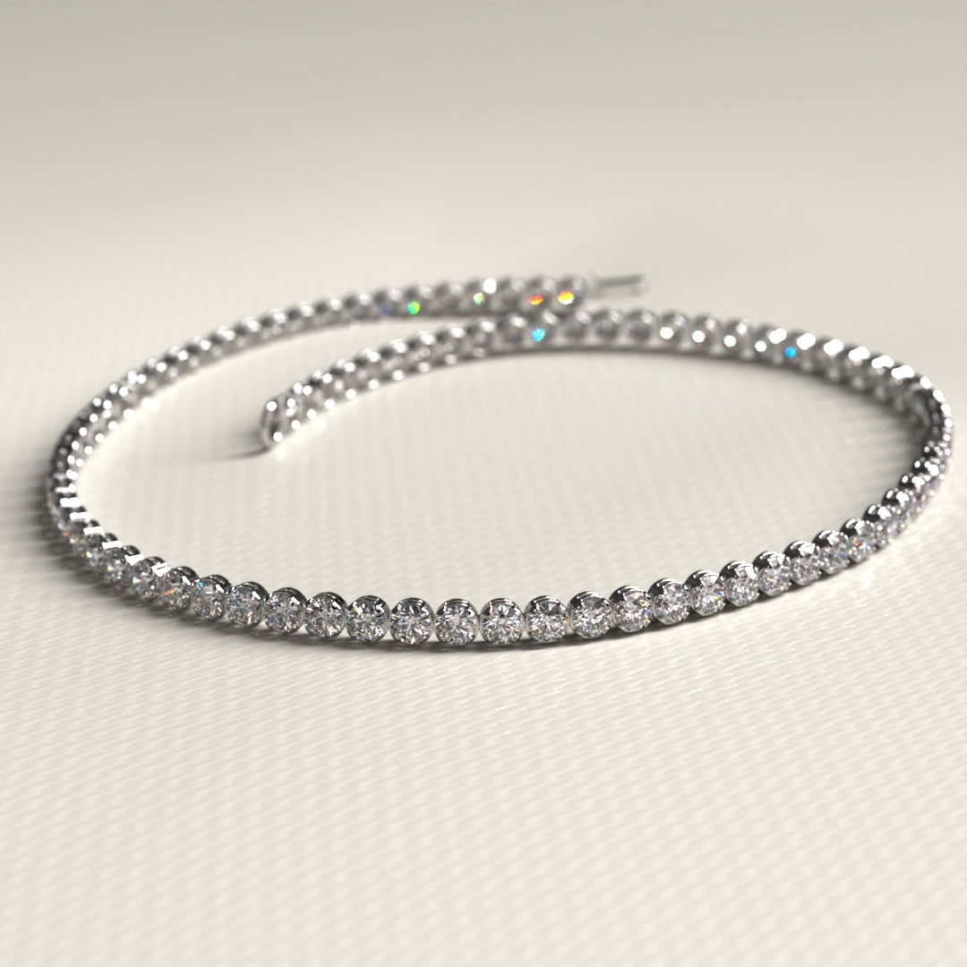 1.72 Carat 14K Gold Dainty Diamond Tennis Bracelet - Evara Jewelry LLC
